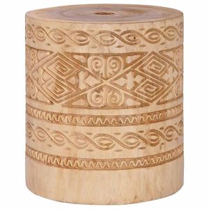vidaXL Parasollfot 28.05 kg Naturlig Massivt tre Sylindrisk