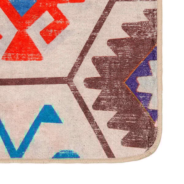 vidaXL Teppe vaskbart flerfarget 80x150 cm