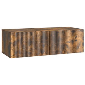 vidaXL Vegghengt TV skap R&oslash;kt Eik 98 x 41 x 30 cm Konstruert tre