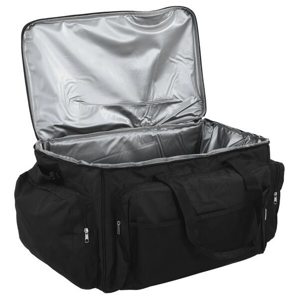 vidaXL Fiskeveske vanntett svart oxfordstoff