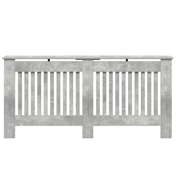 vidaXL Radiator Deksel Betonggr&aring; 172 x 19 x 81,5 cm Konstruert tre