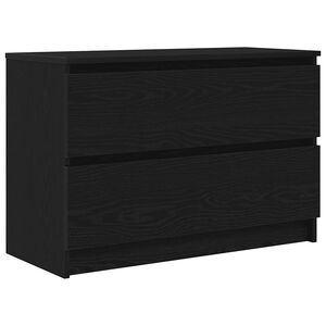 vidaXL TV-benk svart 80x35x54 cm konstruert tre