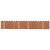 vidaXL Hagekantrull brun 120 cm impregnert furu