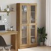 vidaXL Highboard artisan eik 82,5x30,5x185 cm konstruert tre