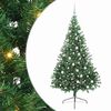 vidaXL Kunstig Forh&aring;ndsopplyst Juletre med 300 LED gr&oslash;nn 180 cm PVC