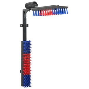 vidaXL Storfe b&oslash;rster Justerbar R&oslash;d og bl&aring; 84 x 10 x 91 cm PVC