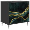 vidaXL Baderomsskap WIJHE Svart eik 60 x 40 x 61 cm Konstruert tre