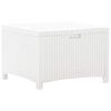 vidaXL Putekasse for hage 60x54x41 cm PP rotting hvit