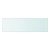 vidaXL Hyllepaneler 2 stk klart glass 50x15 cm