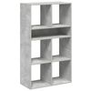 vidaXL Bokhylle betonggr&aring; 66x31x112 cm konstruert tre