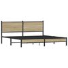 vidaXL Sengeramme i metall uten madrass sonoma eik 160x200 cm