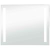 vidaXL LED-veggspeil til bad 80x60 cm