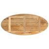 vidaXL Bordplate 140x50x3,8 cm oval heltre mango