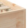vidaXL Gulvbedramme med lagring Brun 75 x 190 cm Heltre furu
