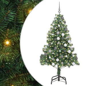 vidaXL Juletre med 300 LED med stativ gr&oslash;nn 180 cm PVC