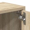 vidaXL Bokhylle sonoma eik 40x24x77 cm konstruert tre