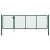 vidaXL Hageport st&aring;l 350x100 cm gr&oslash;nn