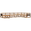 vidaXL Utend&oslash;rs sofa-sett 8 pcs Naturlig Solid akasietre