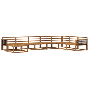 vidaXL Utend&oslash;rs sofa-sett 8 pcs Naturlig Solid akasietre