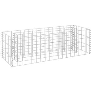 vidaXL Gabion høybed galvanisert stål 90x30x30 cm