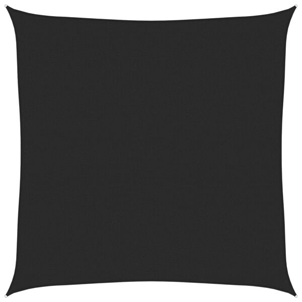 vidaXL Solseil 160 g/m² svart 4x4 m HDPE