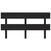 vidaXL Sengegavl svart 154x3x81 cm heltre furu