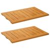 vidaXL Badematte Brun 60 x 40 cm Solid akasietre