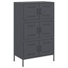 vidaXL Highboard antrasitt 68x39x113 cm stål