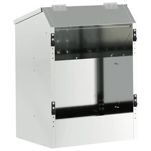 vidaXL Kaninf&ocirc;rer S&oslash;lv 33,5 x 25,5 x 45,5 cm 3 kg Galvanisert st&aring;l