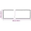 vidaXL Klar presenning med maljer 1x5 m PVC