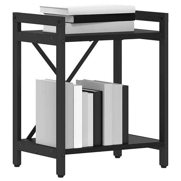 vidaXL Bokhylle Svart Eik 40 x 30 x 50 cm Konstruert tre