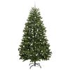 vidaXL Kunstig juletre med 300 LED gr&oslash;nn 300 cm PVC og metall