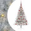 vidaXL Kunstig Forh&aring;ndsopplyst Juletre med 150 LED s&oslash;lv 120 cm PET