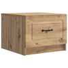 vidaXL Kaffebord med skuff Artisan eik 49 x 50 x 37 cm Konstruert tre