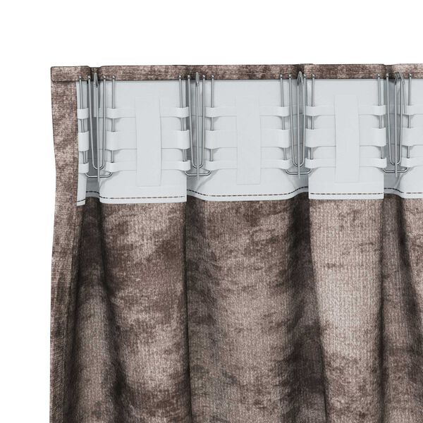 vidaXL Fl&oslash;yel Gardiner 2 pcs Cappuccino 245 x 140 cm Fl&oslash;yel