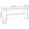 vidaXL Gangbenk voksbrun 100x28x45 cm heltre furu
