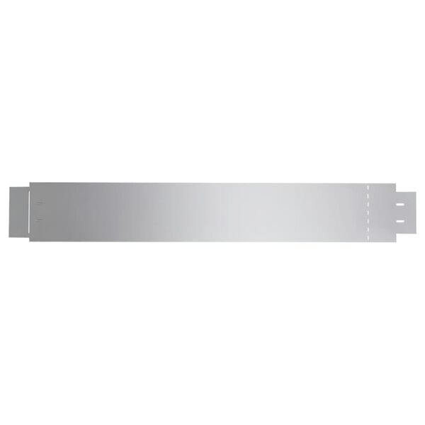 Gjerdekanter i galvanisert stål 5 deler 100x14 cm