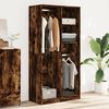 vidaXL Garderobe r&oslash;kt eik 100x50x200 cm konstruert tre