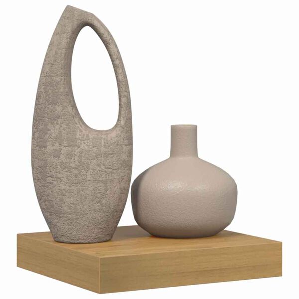 vidaXL Vegghylle Veggmontert Brun 23 x 23,5 x 4 cm Konstruert tre