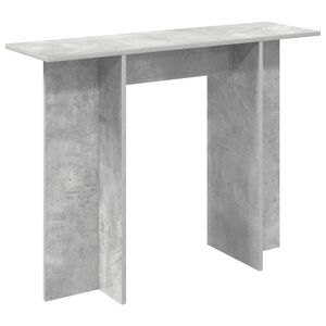 vidaXL Konsollbord Betonggr&aring; 100 x 30 x 75 cm Konstruert tre