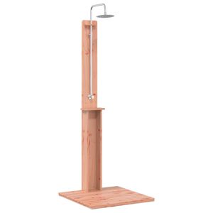vidaXL Utend&oslash;rs dusj 206 cm Massiv Douglas-tre og rustfritt st&aring;l