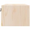 vidaXL Nattbord med skuff Brun 50 x 32,5 x 24 cm Heltre furu