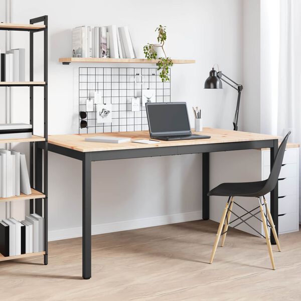 vidaXL Spisebord Naturlig 150 x 90 x 75 cm Massiv furu