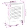vidaXL Radiatordeksel MDF hvit 78 cm