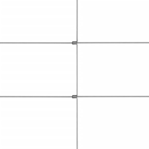 vidaXL Hagegjerde galvanisert st&aring;l 50x1,5 m s&oslash;lv