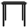 vidaXL Utend&oslash;rs spisestue 3 deler svart