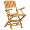 vidaXL Klappstoler 8 stk 55x61x90 cm heltre teak