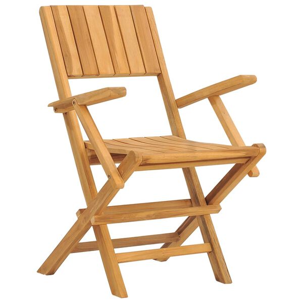 vidaXL Klappstoler 8 stk 55x61x90 cm heltre teak