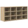vidaXL Sko Skap 103 x 30 x 51 cm Konstruert tre Sonoma eik