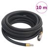 vidaXL Luftslange svart 10 m hybrid gummi og PVC